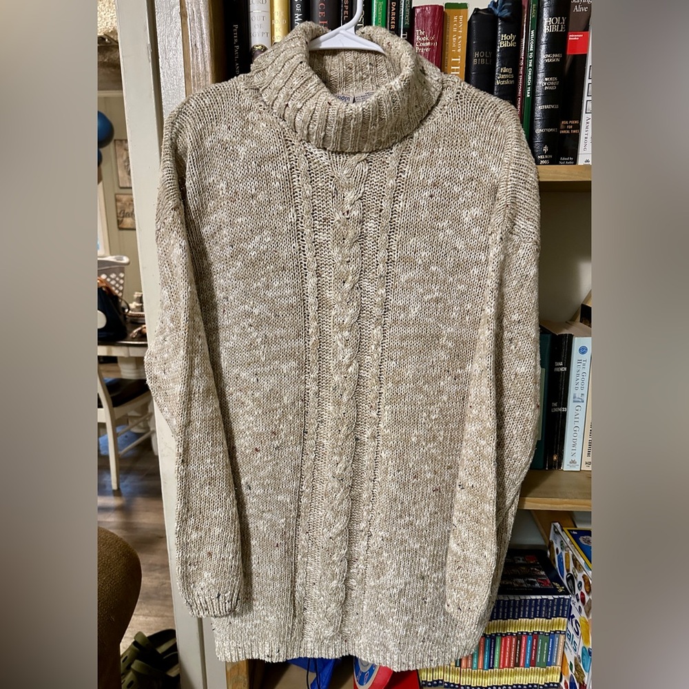 Vintage Cable Knit cowl neck sweater